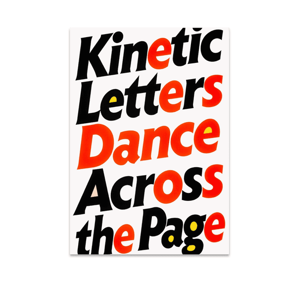 Dynamic Typography Wall Art - Modern Decor Enthusiast - 13x19 Poster Print