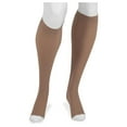 thumbnail image 1 of Dynamic Varin 3511 Knee-High 20-30mmhg Silicone Top Band Open Toe Sock for Men & Women, Short IV Beige, 1 of 6