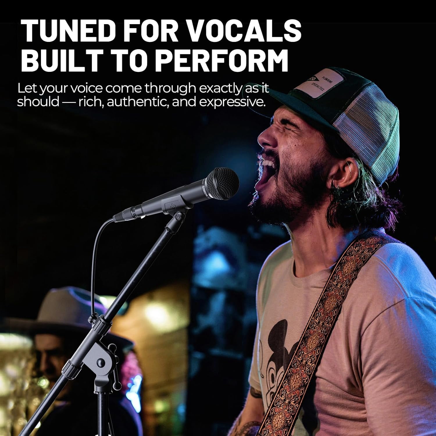 Dynamic Vocal Microphone with XLR , Cardioid Pattern for Karaoke Stage Studio Singing