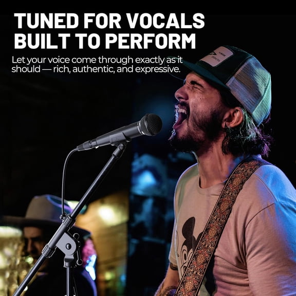 Dynamic Vocal Microphone with XLR , Cardioid Pattern for Karaoke Stage Studio Singing