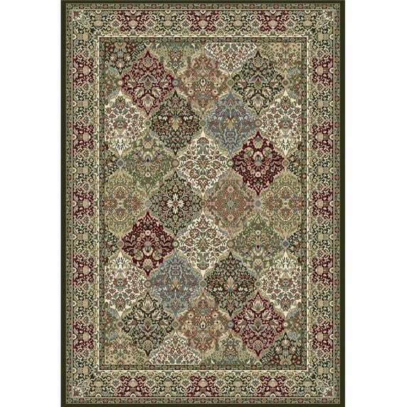 DynamicRugs AN28570083233 57008 Ancient Garden Collection 2.2 x 7.7 in. Traditional Rectangle Rug, Multi Color