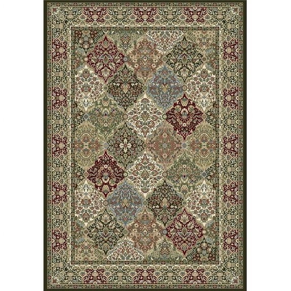 DynamicRugs AN69570083233 57008 Ancient Garden Collection 5.3 x 7.7 in. Traditional Rectangle Rug, Multi Color