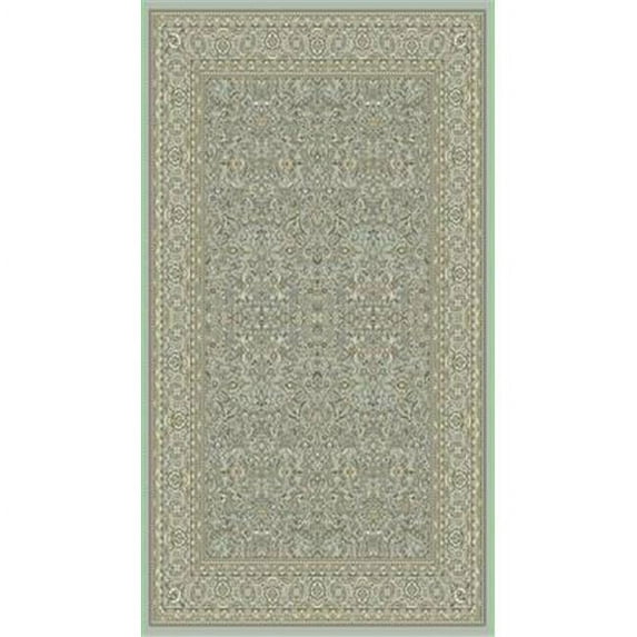 DynamicRugs LE2458004500 58004 Legacy Collection 2 x 3.6 in.Traditional Rectangle Rug, Light Blue