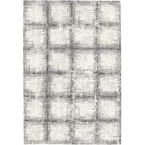 DynamicRugs MR24230956248 23095 Mehari Collection 2 x 3.11 in. Contemporary Rectangle Rug, Black & White