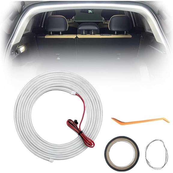 Dynamically Flowing Trunk Light Strip, Car Trunk LED Light Strip, Cuttable Neon Light Strips Embedded, Waterproof and Heat-Resistant, Universal Fit, for Cars