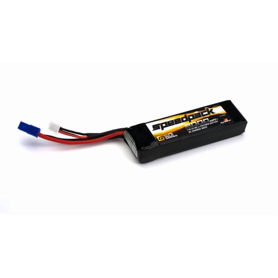 7.4V 2000mAh 2S 30C LiPo, Long w/EC3: Minis, TWH