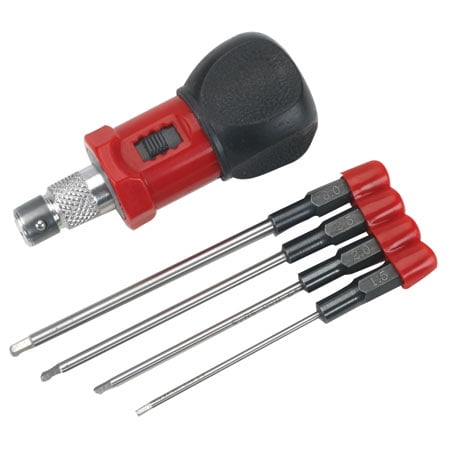 Dynamite 4-Piece Metric Hex Wrench Set with Handle DYN2930 Hand Tools Misc