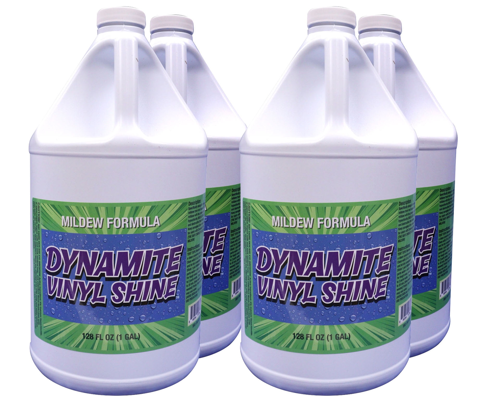 Dynamite Vinyl Shine Mildew Formula Tents Bounce Houses Water Slides, 4 Gallons
