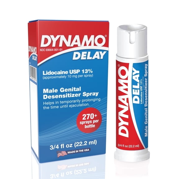 Dynamo Delay Spray for Men - Lidocaine Climax Control - 10 Pack