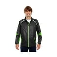 thumbnail image 1 of 88654 Ash City North End Sport Red Mens Dynamo ThreeLayer Lightweight Bonded Performance Hybrid Jacket, XL, BLACK/ ACID GRN, 1 of 1