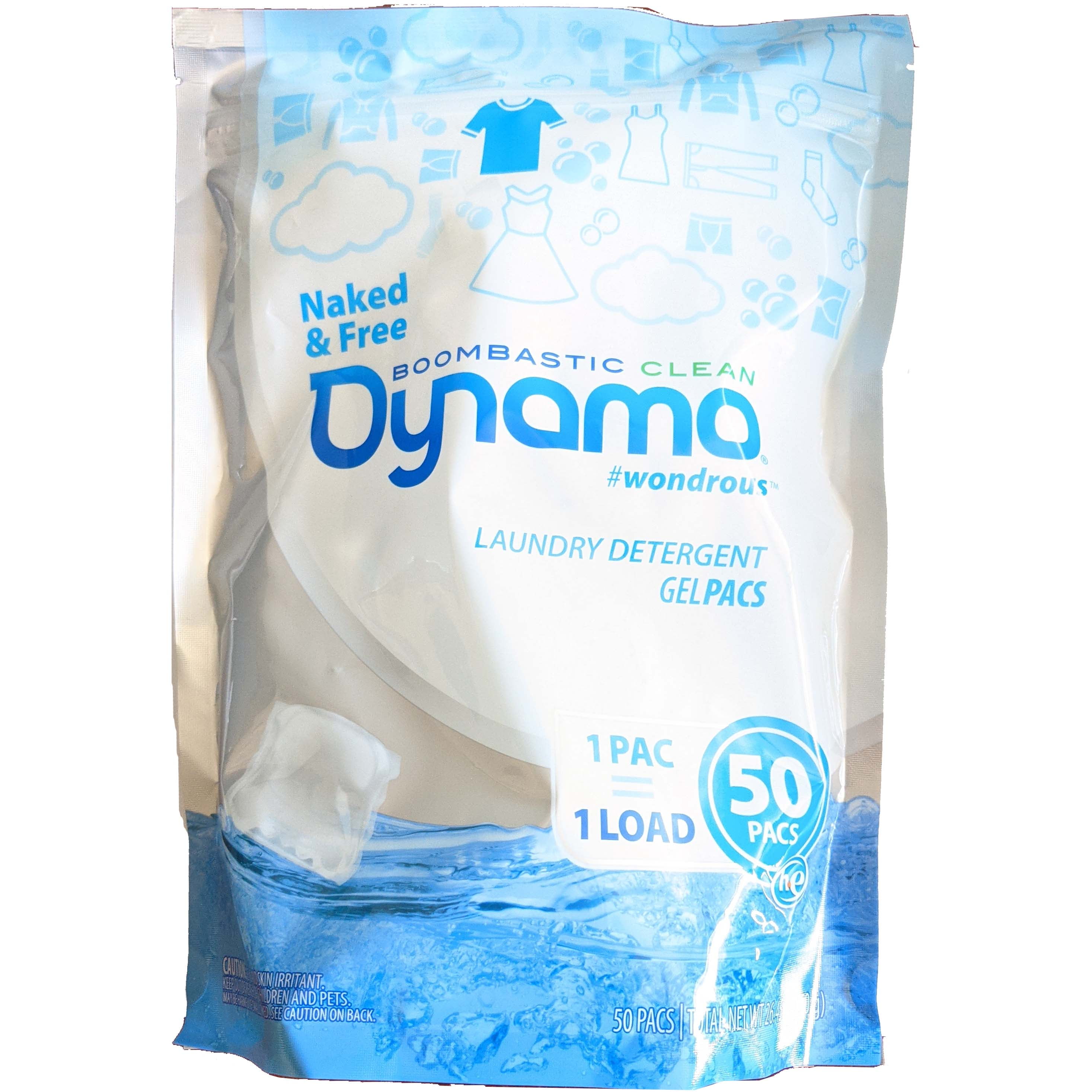 Dynamo Naked And Free Boomastic Clean Laundry Detergent 50 Gel Packs