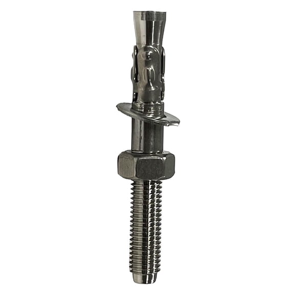 Dynamo SS304 Expansion Bolt  Durable Outdoor Wedge Anchor for Medium to High Hardness Rocks, M12x95mm
