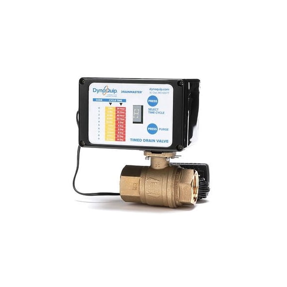 Dynaquip Controls Auto Drain Valve,115V,1/2 in AD2A 1/2