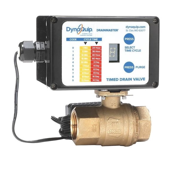 Dynaquip Controls Auto Drain Valve,115V,1 In. AD2A 1