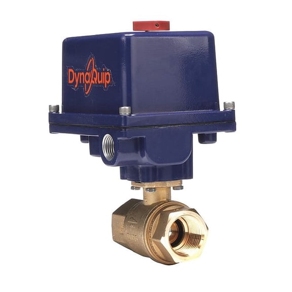 Dynaquip Controls 1" FNPT Brass Electronic Ball Valve 2-Way 189025B.1