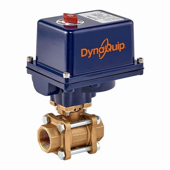 Dynaquip Controls 1" FNPT Bronze Electronic Ball Valve 2-Way EVA65AME21
