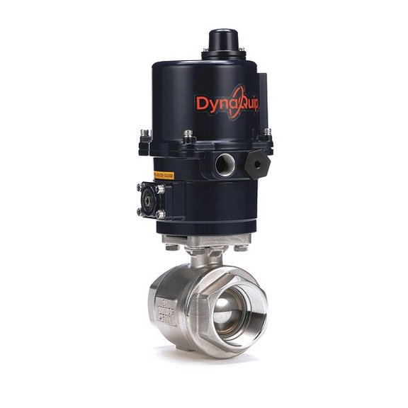 2" FNPT Stainless Steel Electronic Ball Valve 2-Way, Seat Material: PTFE