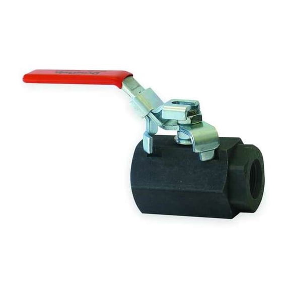 Dynaquip Controls 1/2" FNPT Carbon Steel Ball Valve Inline VLE2.AK0P 1/2