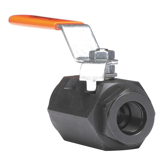 Dynaquip Controls 1/2" SAE Carbon Steel Ball Valve Inline VLE2.NK 1/2