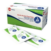 Dynarex 1114 Alcohol Prep Pad Sterile Medium (Set of 200)