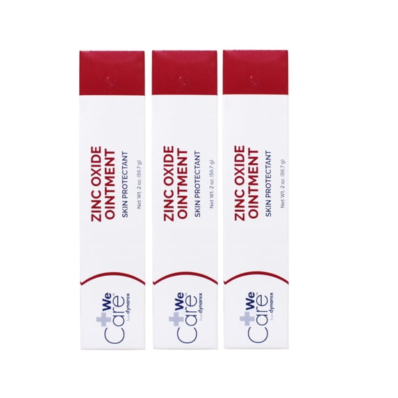 Dynarex 1191 Zinc Oxide Skin Protectant Ointment 2 oz. Tube (Pack of 3)