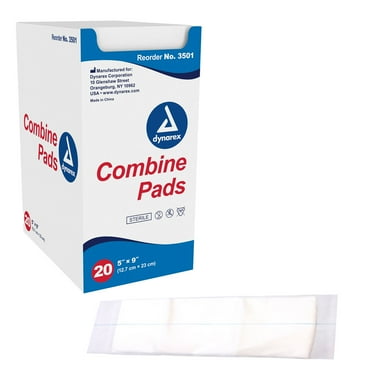Dynarex 3501 Abdominal Pad Box of 20