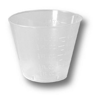 3 oz Graduated Paper Cups [125] Disposable Wax Coated Medicine Cups with Clear Measurements on Each Cup for Measuring Fluid Intake and Urine Output