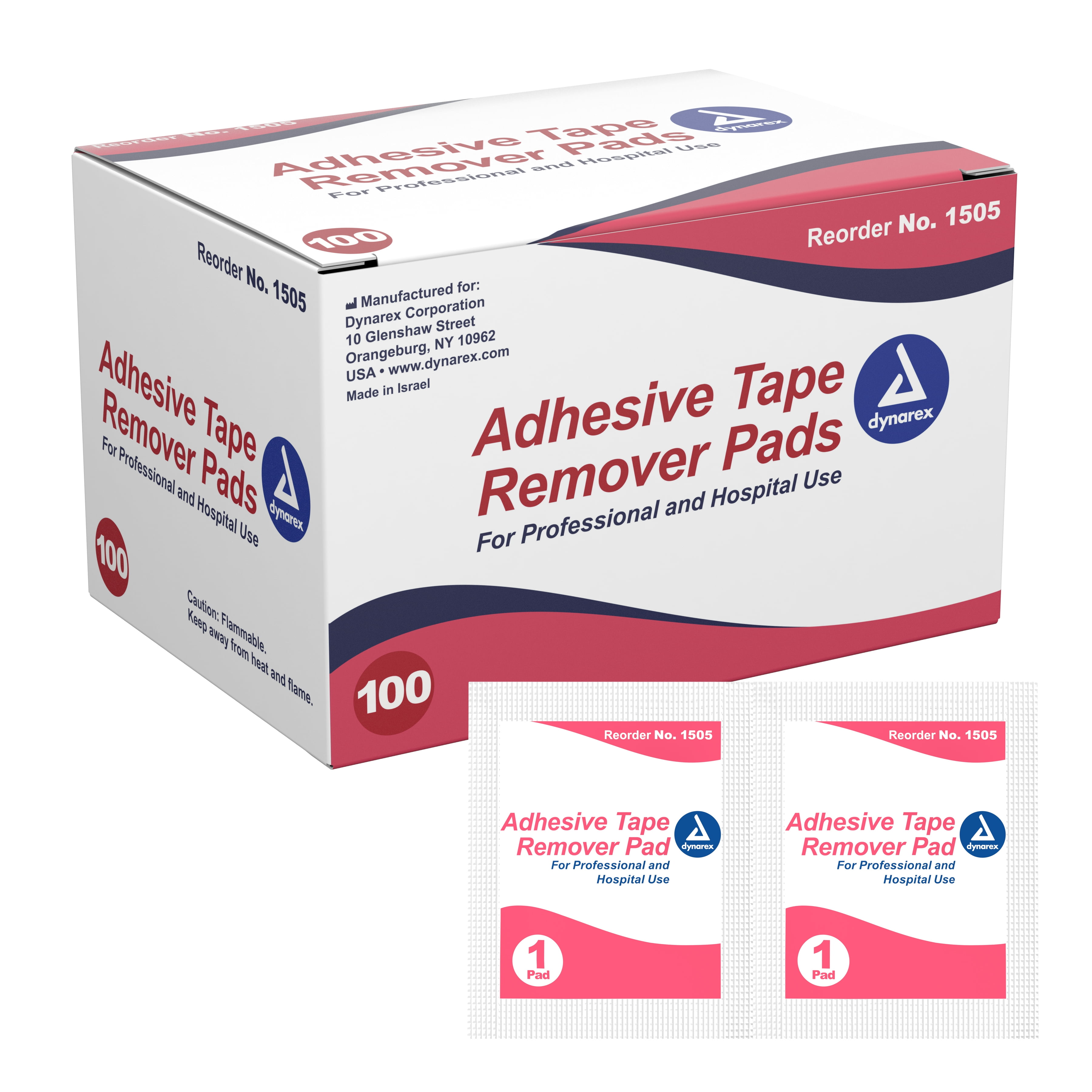 Dynarex Adhesive Pad Remover 1505, 1000 Ct