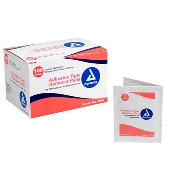 Dynarex Adhesive Tape Remover Pad 100/Box