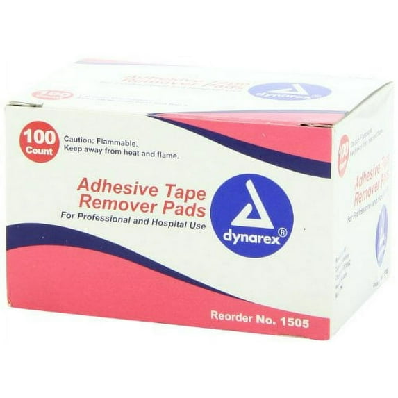 Dynarex Adhesive Tape Remover Pad - 100 Ea, 6 Pack