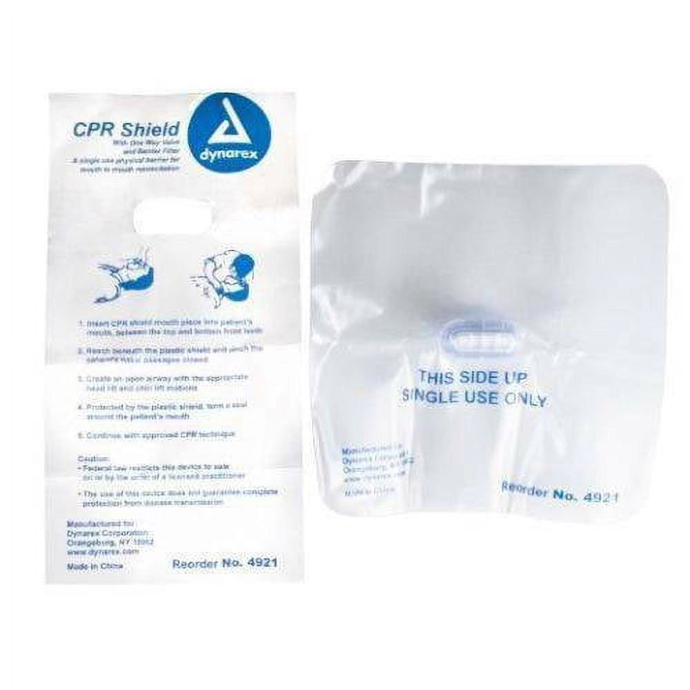 Dynarex CPR Microsheild Emergency Medical Products, Clear Mouth Barrier