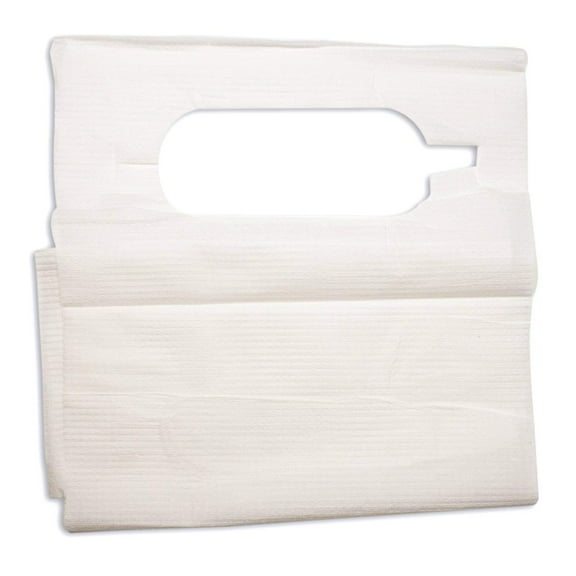 Dynarex Disposable Slip-over Adult Lap Bibs, 16 Inch x 33 Inch - 1/Case of 300