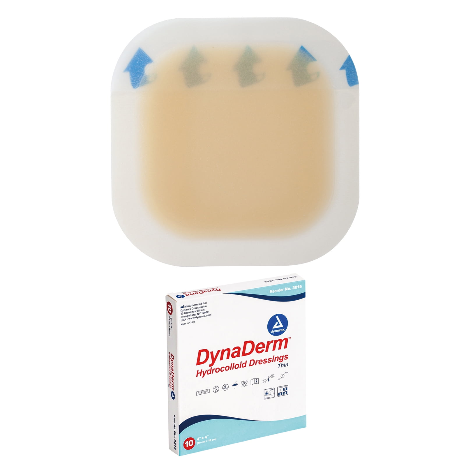 Dynarex DynaDerm Hydrocolloid Dressings, Sterile Moist Bandages Used