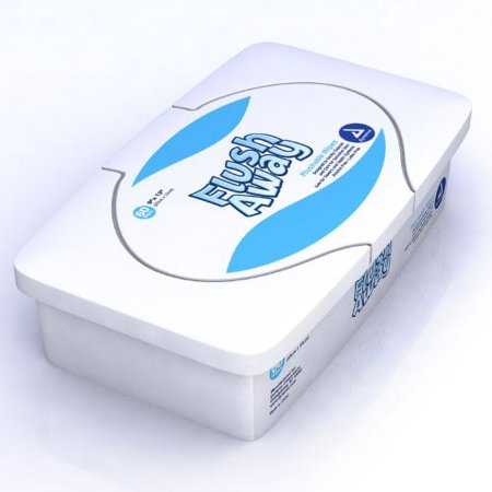 Dynarex Dynarex Flushable Wipes 9x13 (Adult) Tub Pack - 60 Wipes Per Box, 9 Boxes Per Case
