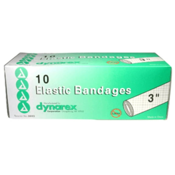 Dynarex Elastic Bandage ( 7.5CM) Latex Free 3" 10 Each