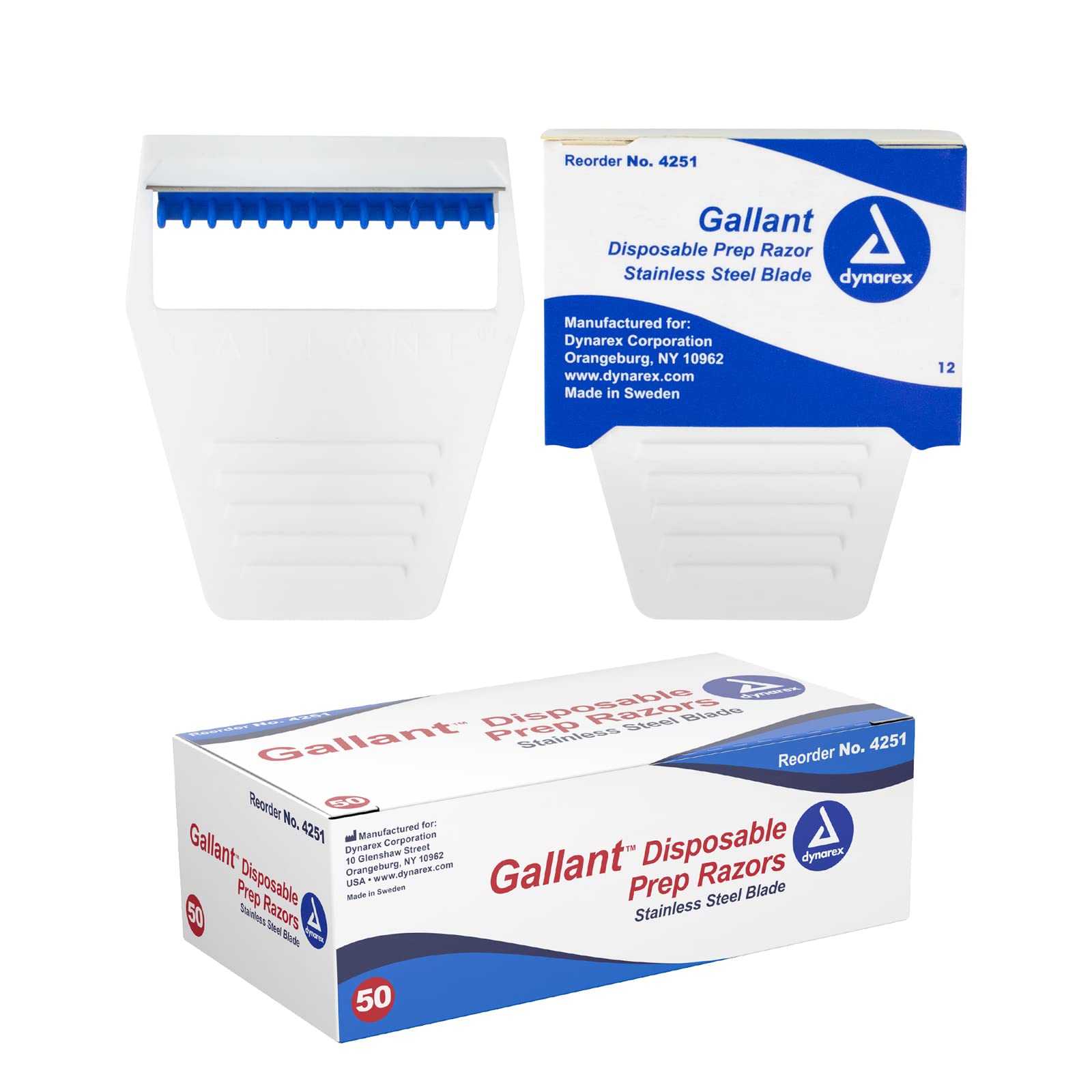 Dynarex Gallant Disposable Prep Razors, Used Before Ecg And Other