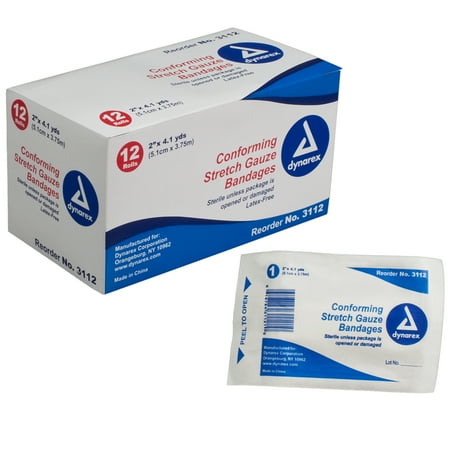 Dynarex Gauze Conform Stretch 2"x4.1YD 12 ea
