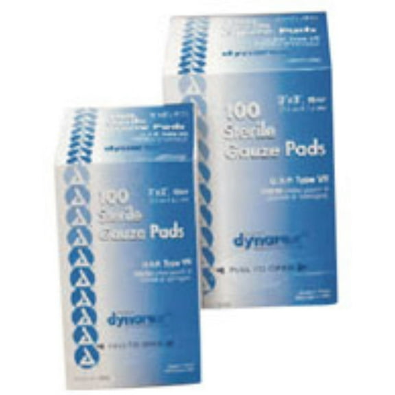 Dynarex Gauze Sponge Sterile 3X3 12 PLY 25x