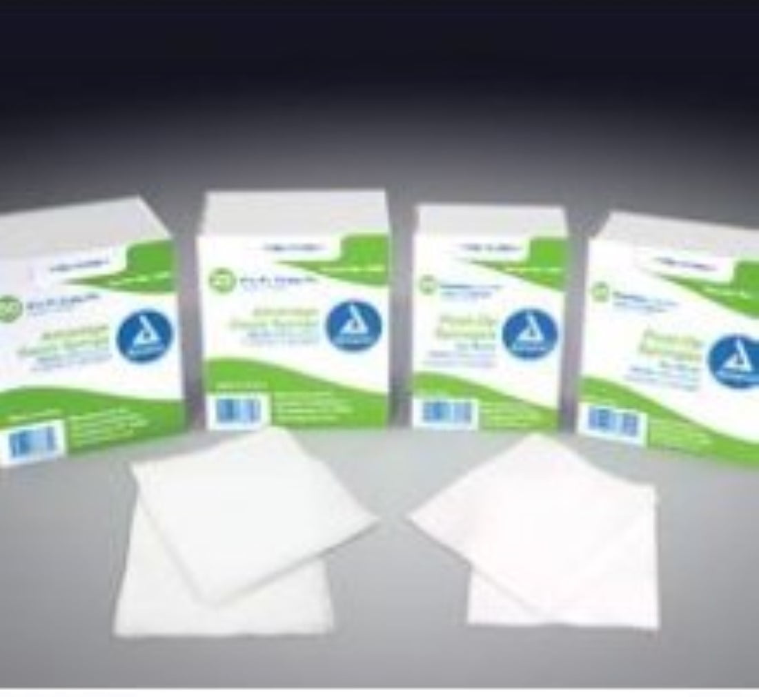 Dynarex Gauze Sponge Sterile 4X4 4PLY 25x2 ea (Pack of 3)