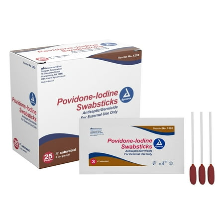Dynarex Impregnated Swabstick NonSterile 1202 25 Box(s)