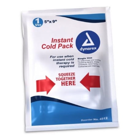 Dynarex Instant Cold Pack General Purpose 5 X 9 Inch Disposable, Dynarex, 4512 - Case of 24