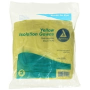 Dynarex Isolation Gown Fluid Resistant Universal Yellow Set of 5