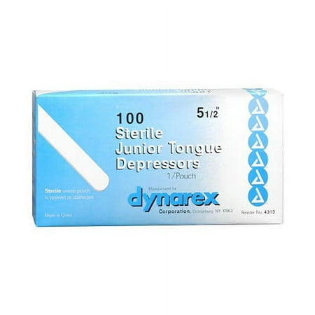 Dynarex Junior Tongue Depressors - 100 Ea