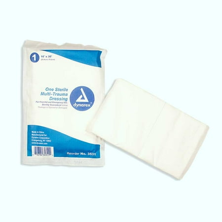 Dynarex Multi-Trauma Dressing, Sterile 10" x 30, Each