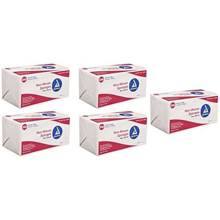 Dynarex Non-Sterile Non Woven Sponge, 4x4 Inch, 1000 Count