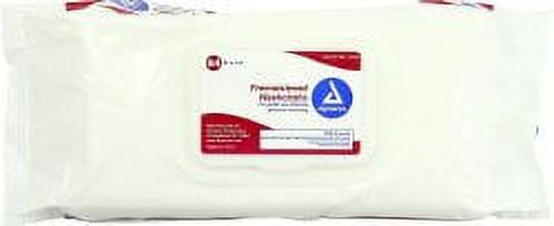 Dynarex Personal Wipe Soft Pack Water / Propylene Glycol / Aloe / Lanolin Unscented 64 Count, 1319 - Case of 512