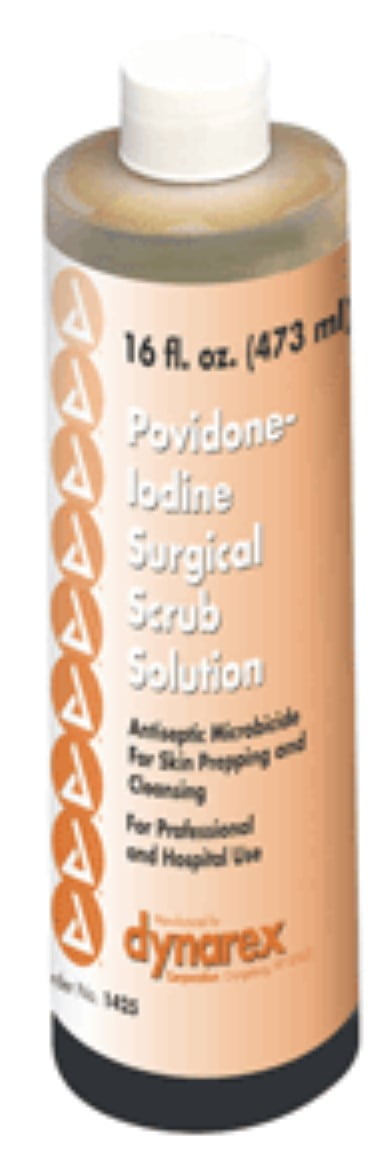Dynarex Povidone-Iodine Surgical Scrub Solution 16 oz - Walmart.com