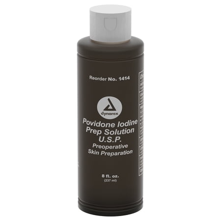Dynarex Skin Prep Solution 8 oz. Solution NonSterile Bottle 24 per Case 1414