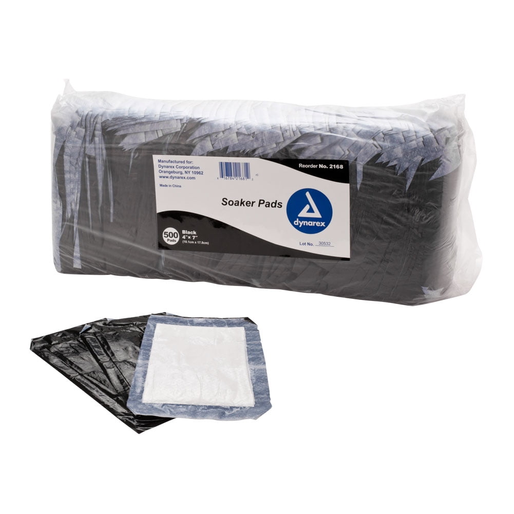 Dynarex Tattoo Aftercare Soaker Pads - Absorbent & Breathable Tattoo Bandage with Polyethylene Film - Protective Tattoo Supplies for Recovery, Open Wounds, 500-Pack (4" x 7")