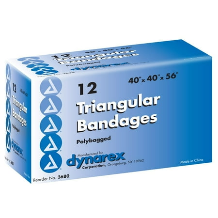 Dynarex Triangular Bandages 40"x40"x56"